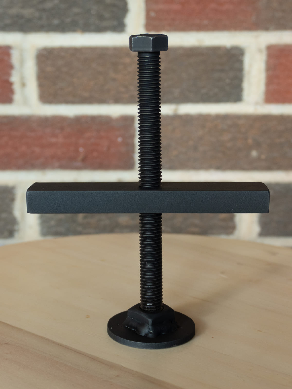 The HubPop standing upright on a table